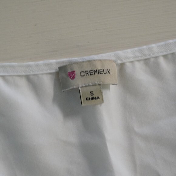 CREMIEUX Size Small White Blouse - Picture 5 of 7